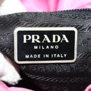 PRADA Hand Bag Nylon Leather 2way Pink Black Auth 157377-27
