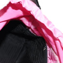 PRADA Hand Bag Nylon Leather 2way Pink Black Auth 157377-28