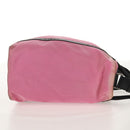 PRADA Hand Bag Nylon Leather 2way Pink Black Auth 157377-6