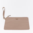 Salvatore Ferragamo Vala Tote Bag Leather Gold Pink Beige Auth 157381-22