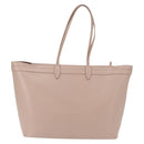 Salvatore Ferragamo Vala Tote Bag Leather Gold Pink Beige Auth 157381-3