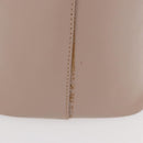 Salvatore Ferragamo Vala Tote Bag Leather Gold Pink Beige Auth 157381-5