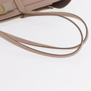 Salvatore Ferragamo Vala Tote Bag Leather Gold Pink Beige Auth 157381-8