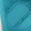 HERMES Panier Plage PM Hand Bag Canvas Light Blue Silver Auth 157382-11