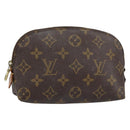 LOUIS VUITTON Monogram Pochette Cosmetic PM Pouch M43998 LV Auth 157384-1