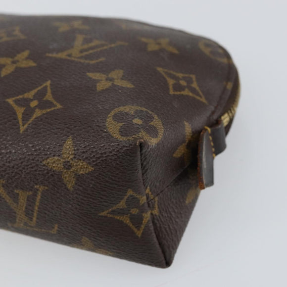 LOUIS VUITTON Monogram Pochette Cosmetic PM Pouch M43998 LV Auth 157384