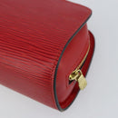 LOUIS VUITTON Epi Dauphine PM Pouch Castilian Red M48447 LV Auth 157386-10
