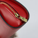 LOUIS VUITTON Epi Dauphine PM Pouch Castilian Red M48447 LV Auth 157386-12