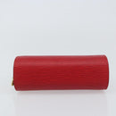 LOUIS VUITTON Epi Dauphine PM Pouch Castilian Red M48447 LV Auth 157386-7