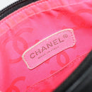 CHANEL Matelasse Cambon Line Shoulder Bag Calf Skin Black Silver CC Auth 157389A-15