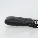 CHANEL Matelasse Cambon Line Shoulder Bag Calf Skin Black Silver CC Auth 157389A-4