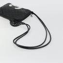 CHANEL Matelasse Cambon Line Shoulder Bag Calf Skin Black Silver CC Auth 157389A-7