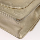 CHANEL Chain Shoulder Bag Lamb Skin Gold CC Auth 157390SAV-18