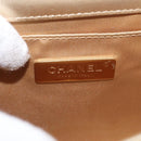 CHANEL Chain Shoulder Bag Lamb Skin Gold CC Auth 157390SAV-23