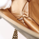 CHANEL Chain Shoulder Bag Lamb Skin Gold CC Auth 157390SAV-12