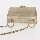 CHANEL Chain Shoulder Bag Lamb Skin Gold CC Auth 157390SAV-7