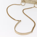 CHANEL Chain Shoulder Bag Lamb Skin Gold CC Auth 157390SAV-8