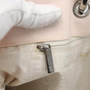 CHANEL Tote Bag Canvas Pink Silver CC Auth 157397V-15