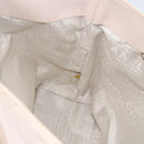 CHANEL Tote Bag Canvas Pink Silver CC Auth 157397V-18