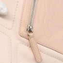 CHANEL Tote Bag Canvas Pink Silver CC Auth 157397V-21