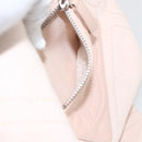 CHANEL Tote Bag Canvas Pink Silver CC Auth 157397V-22