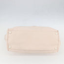 CHANEL Tote Bag Canvas Pink Silver CC Auth 157397V-9