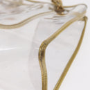 CHANEL Chain Tote Bag Vinyl Clear CC Auth 157398V-13