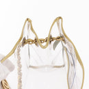 CHANEL Chain Tote Bag Vinyl Clear CC Auth 157398V-17