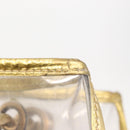 CHANEL Chain Tote Bag Vinyl Clear CC Auth 157398V-21