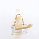 CHANEL Chain Tote Bag Vinyl Clear CC Auth 157398V-22
