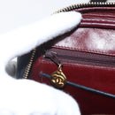 CHANEL Matelasse Chain Shoulder Bag Lamb Skin Black Gold CC Auth 157399A-15