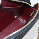 CHANEL Matelasse Chain Shoulder Bag Lamb Skin Black Gold CC Auth 157399A-18