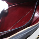 CHANEL Matelasse Chain Shoulder Bag Lamb Skin Black Gold CC Auth 157399A-21