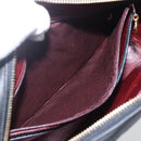 CHANEL Matelasse Chain Shoulder Bag Lamb Skin Black Gold CC Auth 157399A-22