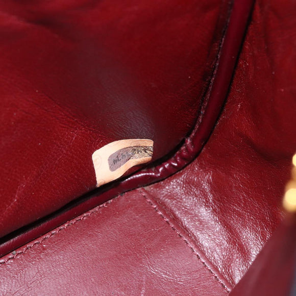 CHANEL Matelasse Chain Shoulder Bag Lamb Skin Black Gold CC Auth 157399A