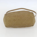 Christian Dior Lady Dior Canage Hand Bag Nylon 2way Beige Gold Auth 157406-5