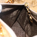 Christian Dior Lady Dior Canage Hand Bag Nylon 2way Beige Gold Auth 157406-24