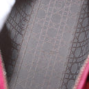 Christian Dior Lady Dior Canage Hand Bag Leather 2way Pink Gold Auth 157410V-17