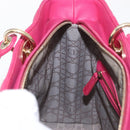 Christian Dior Lady Dior Canage Hand Bag Leather 2way Pink Gold Auth 157410V-19