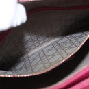 Christian Dior Lady Dior Canage Hand Bag Leather 2way Pink Gold Auth 157410V-21