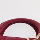 Christian Dior Lady Dior Canage Hand Bag Leather 2way Pink Gold Auth 157410V-8
