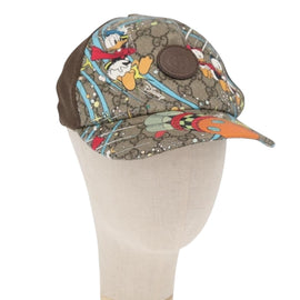 GUCCI GG Supreme GUCCIxDisney Cap PVC Beige 648843 Auth 157413M