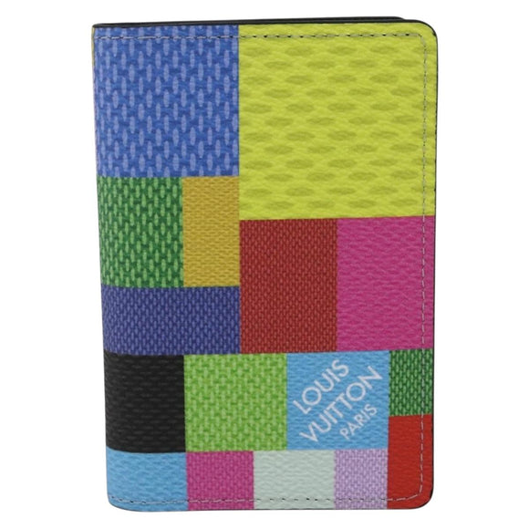 LOUIS VUITTON Damier Graffiti 3D Organizer De Poch Case N60432 LV Auth 157415SM