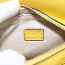 LOEWE Puzzle Chain Shoulder Bag Leather 2way Yellow Auth 157417M-22
