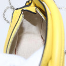 LOEWE Puzzle Chain Shoulder Bag Leather 2way Yellow Auth 157417M-24