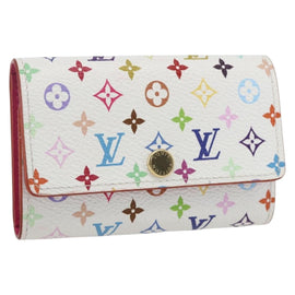 LOUIS VUITTON Multicolor Multicles 4 Key Case White M93731 LV Auth 157418SM