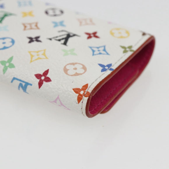 LOUIS VUITTON Multicolor Multicles 4 Key Case White M93731 LV Auth 157418SM