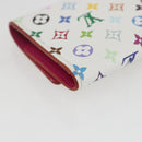 LOUIS VUITTON Multicolor Multicles 4 Key Case White M93731 LV Auth 157418SM-17