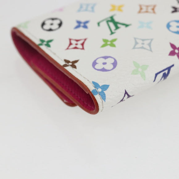 LOUIS VUITTON Multicolor Multicles 4 Key Case White M93731 LV Auth 157418SM