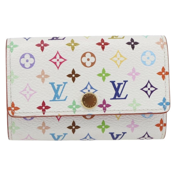 LOUIS VUITTON Multicolor Multicles 4 Key Case White M93731 LV Auth 157418SM